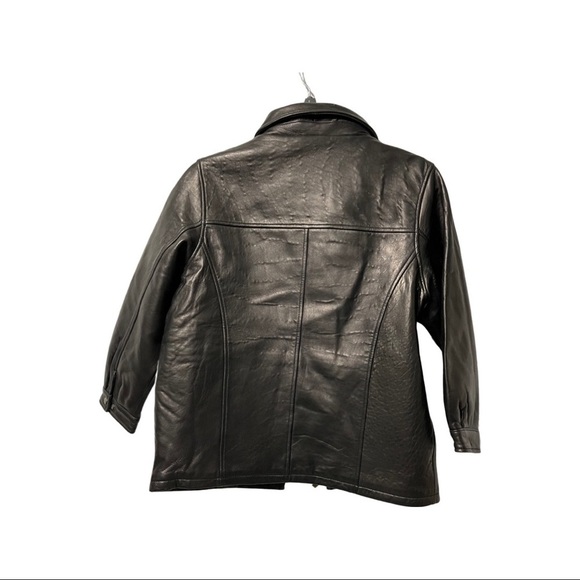 Classic Black Leather Jacket - Picture 5 of 13